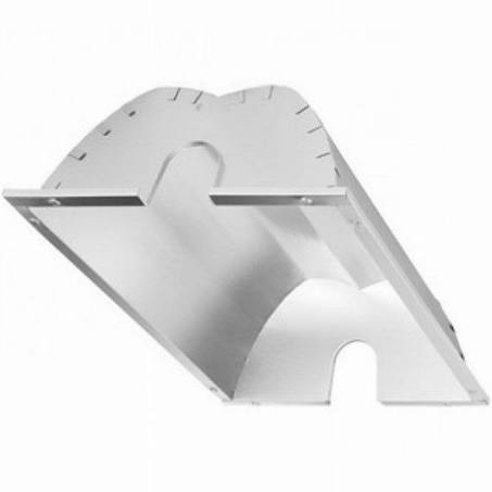 A silver reflector liner shade designed for a 600 watt grow light system.